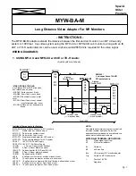 Предварительный просмотр 1 страницы Aiphone MYW-BA-M Instructions