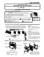 Предварительный просмотр 1 страницы Aiphone NE-JA Installation & Operation Manual