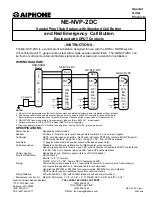 Aiphone NE-NVP-2DC Instructions preview