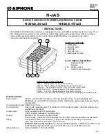 Aiphone NEM-40 Instructions preview