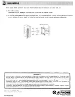 Предварительный просмотр 2 страницы Aiphone PS-12F Instructions