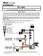 Aiphone RY-1824L Instructions preview