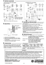 Предварительный просмотр 2 страницы Aiphone RY-3DL Installation & Operation Manual