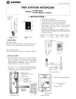 Aiphone TC-MB Instructions предпросмотр