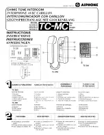 Aiphone TC-MC Instructions preview