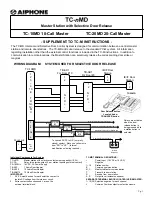 Aiphone TC-NMD TC-10MD Supplemental Instructions предпросмотр