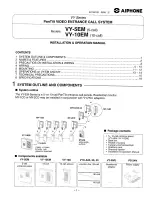 Preview for 1 page of Aiphone VY-10EM Installation & Operation Manual