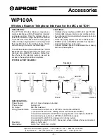 Aiphone WP100A Specifications preview