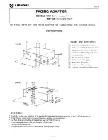 Aiphone YAW-R Instructions Manual preview