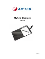 AIPTEK MyNote Bluetooth Manual preview