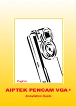 AIPTEK Pencam VGA+ Installation Manual preview