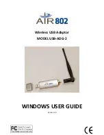 Preview for 1 page of Air 802 Linux USB?ADG?2 User Manual