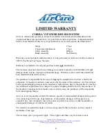 Preview for 11 page of Air-Care COBRA-VI User Manual