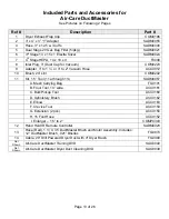 Preview for 13 page of Air-Care DuctMaster III FG0090 Operating Instructions & Parts Manual