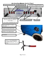 Preview for 16 page of Air-Care DuctMaster III Operating Instructions & Parts Manual