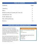 Preview for 3 page of Air-Care FG0278 User Manual