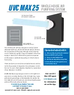 Preview for 3 page of Air-Care UVC MAX 25 User Manual