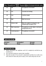 Предварительный просмотр 7 страницы air choice PTC-1500F User Manual