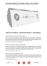 Air Cleaner OST30100 User Manual preview