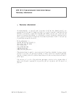 Предварительный просмотр 10 страницы Air Comm Systems ACS 2010 Operation And Installation Manual