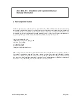 Preview for 10 page of Air Comm Systems ACS 300A-101 Installation And Operation Manual