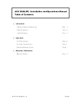 Preview for 2 page of Air Comm Systems ACS 300A(SP) Installation And Operation Manual