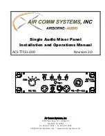 Air Comm Systems ACS 775SL-100 Installation And Operation Manual предпросмотр