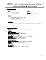 Preview for 3 page of Air Comm Systems ACS 775SL-100 Installation And Operation Manual