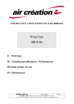 Preview for 1 page of Air Creation iFUN 16 Instruction And Maintenance Handbook