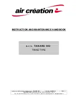 Preview for 1 page of Air Creation TANARG 582 Instruction And Maintenance Handbook