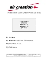 Air Creation TWIN 503 Instruction And Maintenance Handbook предпросмотр