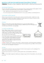 Предварительный просмотр 4 страницы Air Design PREMA Series Installation & Maintenance Instructions Manual