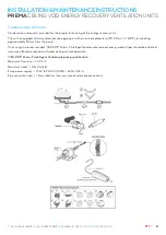 Предварительный просмотр 9 страницы Air Design PREMA Series Installation & Maintenance Instructions Manual