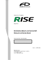 Air Design RISE Manual And Service Book preview