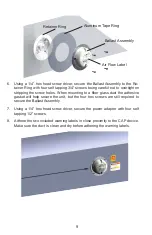 Предварительный просмотр 11 страницы Air Fantastic CAP3000 Owner'S Manual