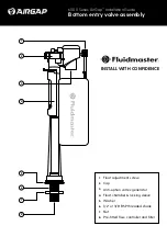 Preview for 1 page of AIR GAP Fluidmaster 6000 Series Installation Manual