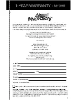 Preview for 11 page of Air innovations MH-801B Instruction Manual