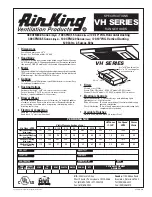 Предварительный просмотр 1 страницы Air King 100 CFM Specifications