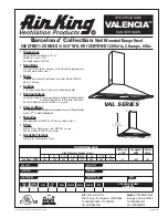 Preview for 1 page of Air King 500CFM Specifications