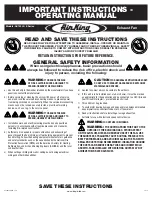 Preview for 1 page of Air King AK150LS Series Operating Manual