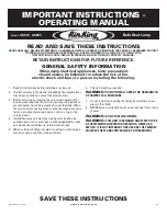 Preview for 1 page of Air King AK912 Operating Manual