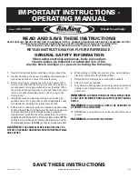 Preview for 1 page of Air King AKLC70DW Operating Manual