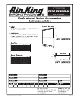 Preview for 1 page of Air King BS48 Specifications