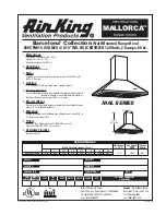 Предварительный просмотр 1 страницы Air King MAL36SS Specifications