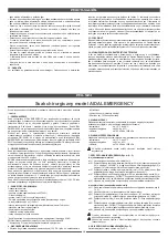 Предварительный просмотр 19 страницы Air Liquide Aidal emergency Operating Instructions Manual