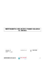 Air Liquide NERTAMATIC 450 AC/DC Instructions For Use Manual preview