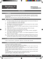 Preview for 11 page of Air Liquide Respireo N User Manual