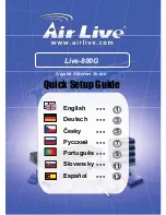 Air Live Live-800G Quick Setup Manual preview