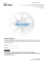 Preview for 2 page of Air Live OD-2025HD User Manual