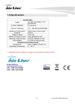 Предварительный просмотр 13 страницы Air Live SA-105 User Manual